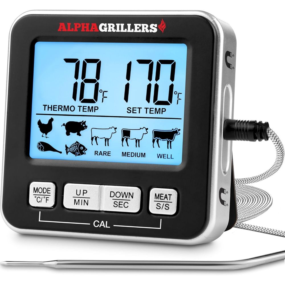 Kitchen Timer Digital - Termometro Digitale da Cucina per Cottura,
