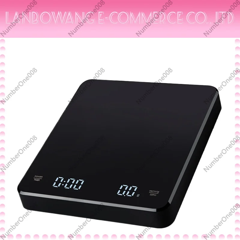 Kitchen Timer Digital - Bilancia da Caffè Ricaricabile 3kg/0.1g, Bilancia
