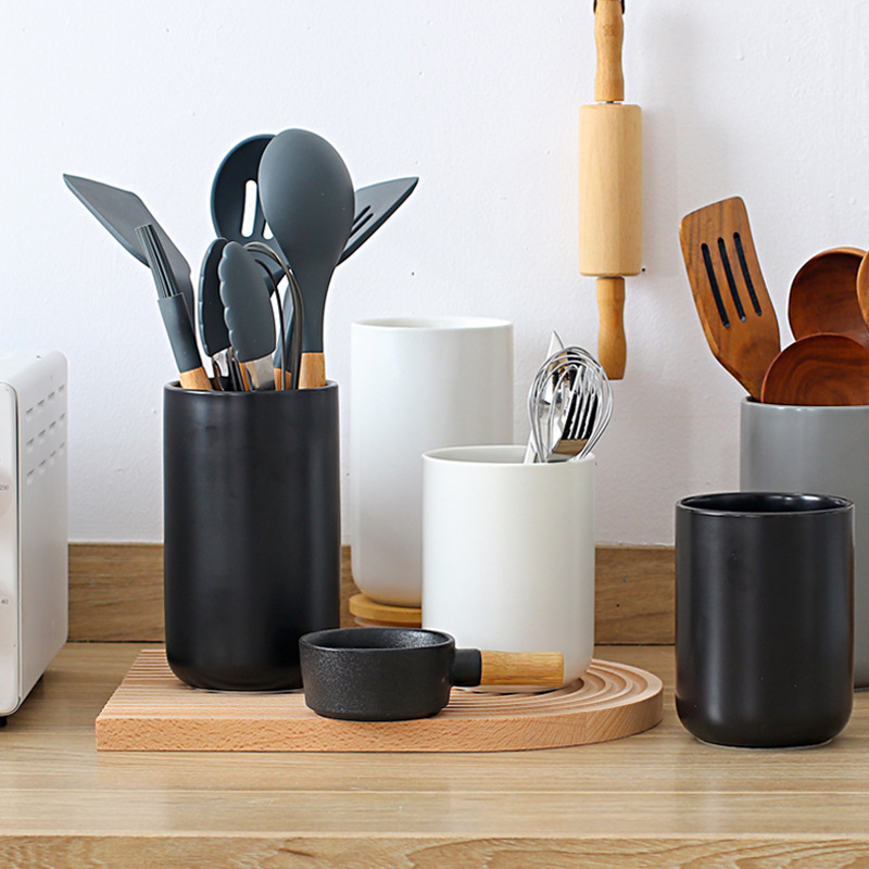 Kitchen Gadgets Under 100 - Contenitore portaoggetti in ceramica Portautensili da