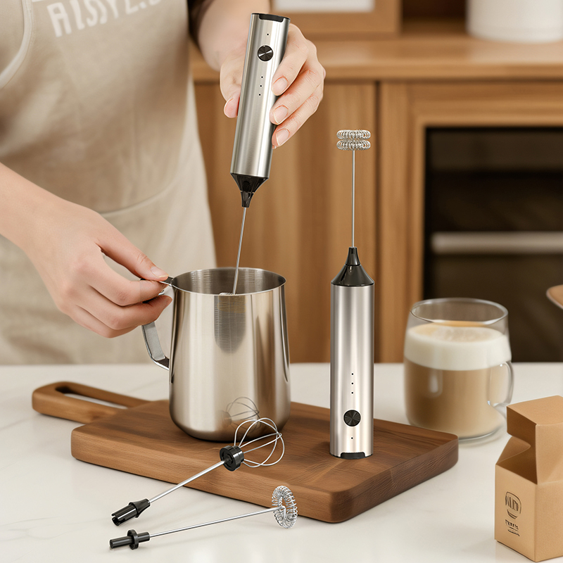 Milk Frother - Mini montalatte automatico in acciaio inox
