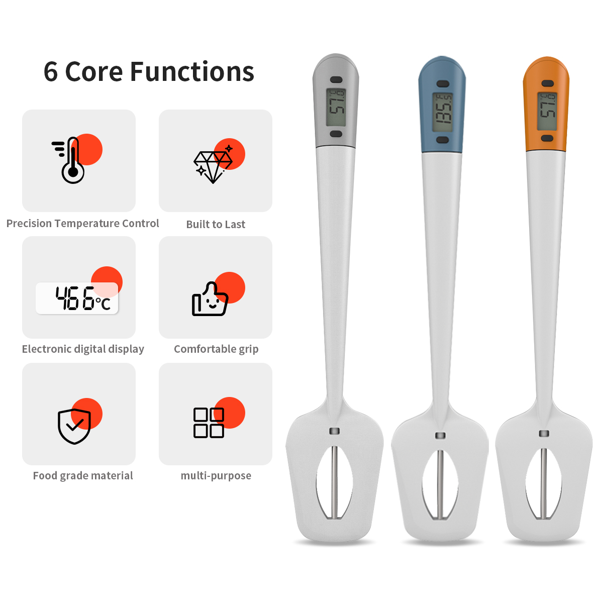 Kitchen Gadgets Under 100 - Spatola digitale per caramelle con termometro