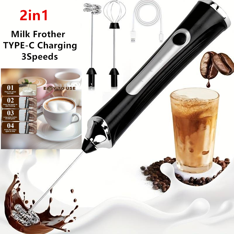 Milk Frother - Montalatte elettrico senza fili e frullino