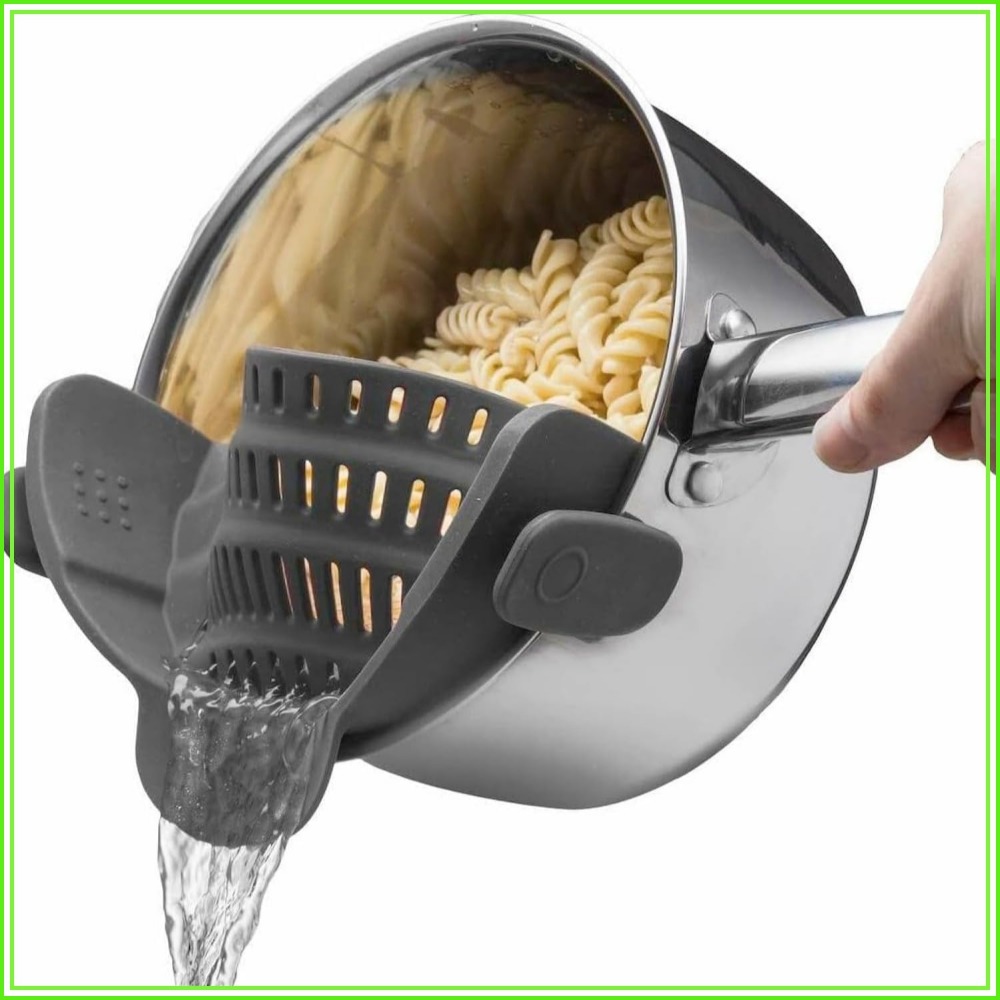 Kitchen Gadgets Images - Scolapasta in Silicone con Clip per