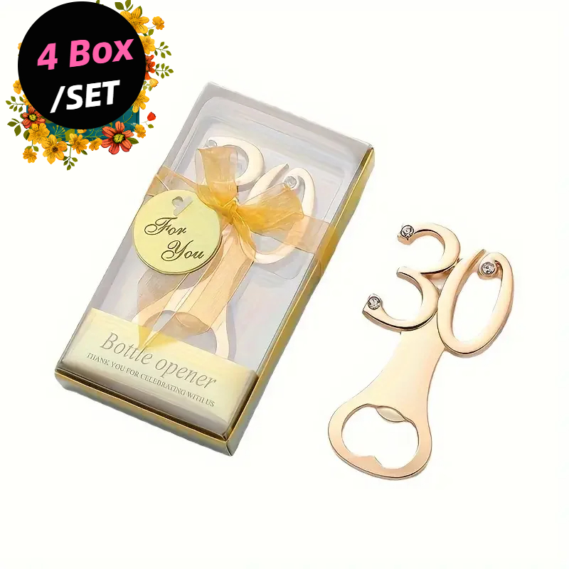 Funny Kitchen Gadgets Gifts - Set di 4 Apribottiglie Dorati per