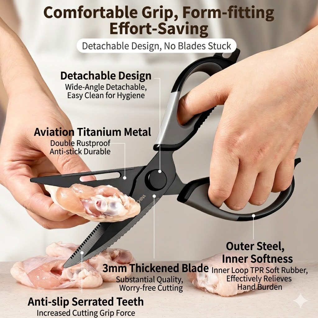Forbici da cucina in titanio p - Kitchen Hanging Gadgets recensione e prezzo